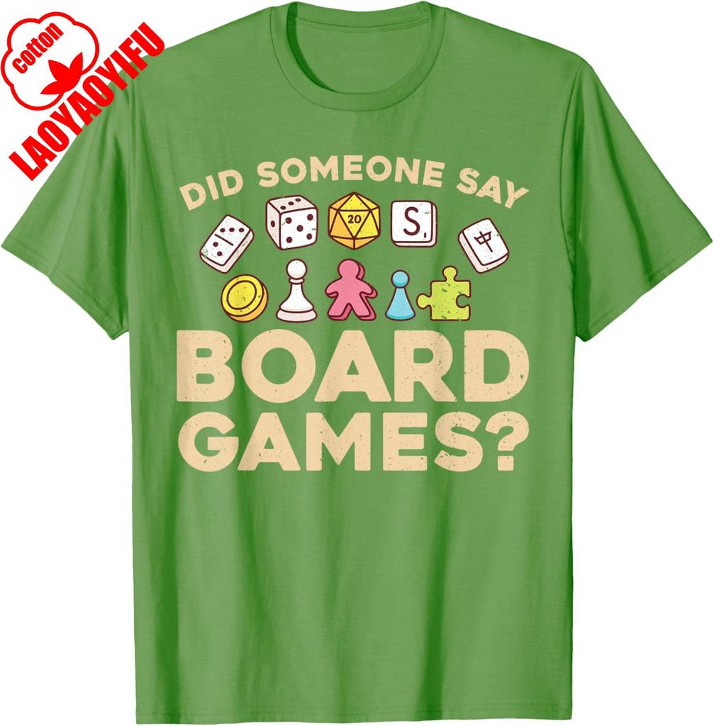 Cool Board Games for Men Women Game Nerd Gamer Chess Lovers T-Shirt Summer Unisex Casual Cotton Streetwear Breathable Tee