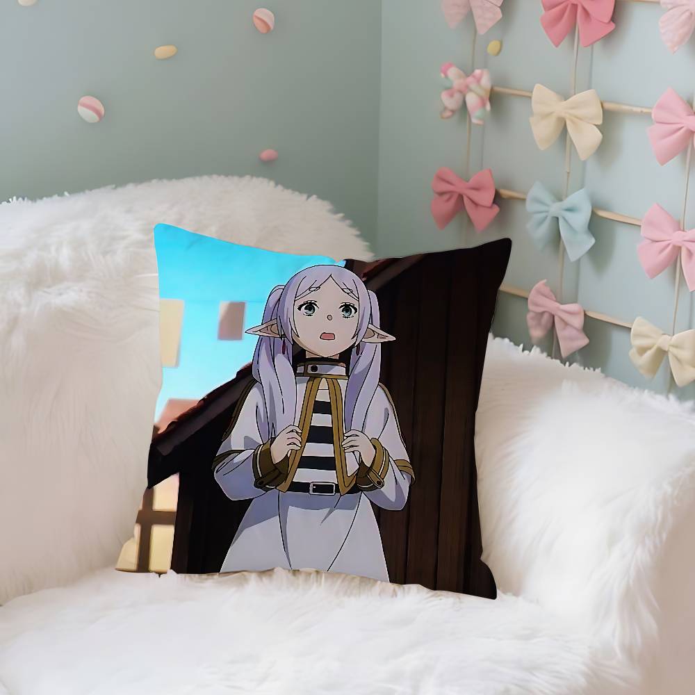 Anime FFrieren Cute Case Plush Fabric Soft Pillowcase Double Sided Print Cushion Cover Household Gifts
