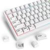 XDA Profile PBT Keycaps Custom Gaming Keycaps ANSI US and Sublimated Cherry Gateron MX Switch Mechanical Keyboard for Layout 60%, (PINGG English)
