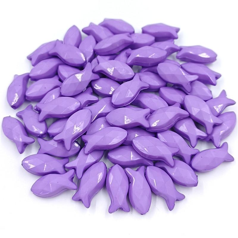 Креативные яркие цвета, популярные аксессуары, однотонные блестящие свободные бусины, 20 шт., 8*18 мм, серия для браслета «сделай сам», ожерелья, новая акриловая форма рыбы