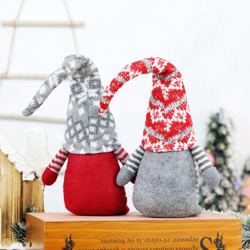 Рождественский шведский гном в длинной шляпе, плюшевые игрушки Санты, кукла-украшение, праздничный декор KTY
