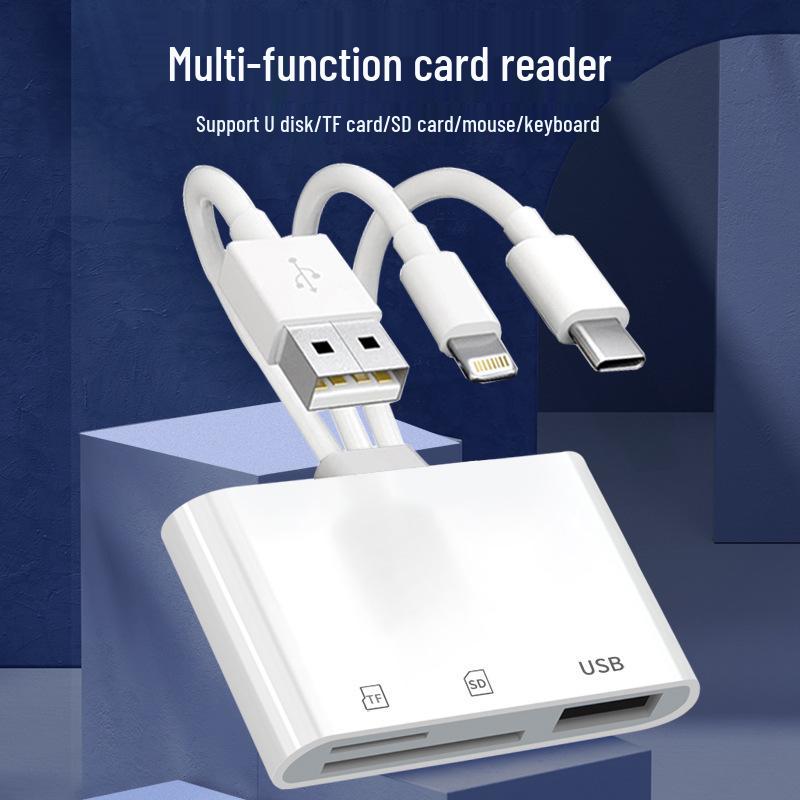 "Универсальный многофункциональный кард-ридер TYPE-C на USB для карт CF, SD и TF"