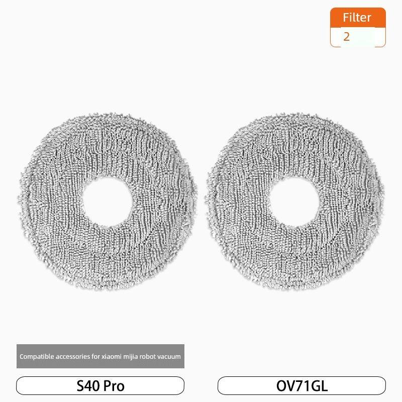 Compatible with Xiaomi S40 Pro Robot Vacuum Cleaner Ov71Gl Accessories: Side Brush, Filter, Mop, Cleaning Fluid, Consumables