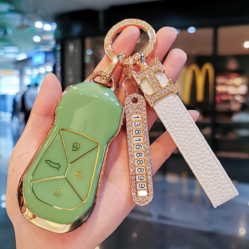 New TPU Car Remote Key Case Cover Protect Shell Bag For Xpeng Xiaopeng P5 P7 G9 G3i Smart 4 Buttons Keyless Accessories