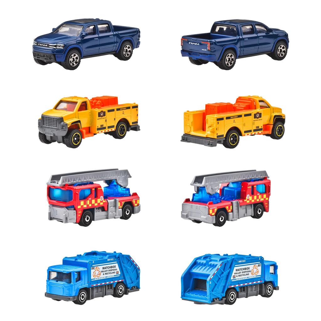 Matchbox Базовые машинки Ассортимент F Игрушка-транспорт Мини-коробка Возраст Машинки, Набор из 24 машинок, Набор, 3+, Многоцелевой, 98CF-30782