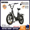 BURCHDA U2 Electric Bike,1000W 48V15AH Electric Cycle 3.0*20 Inch Fat Off-Road City Ebike,Adults Cycling Mountain Bike