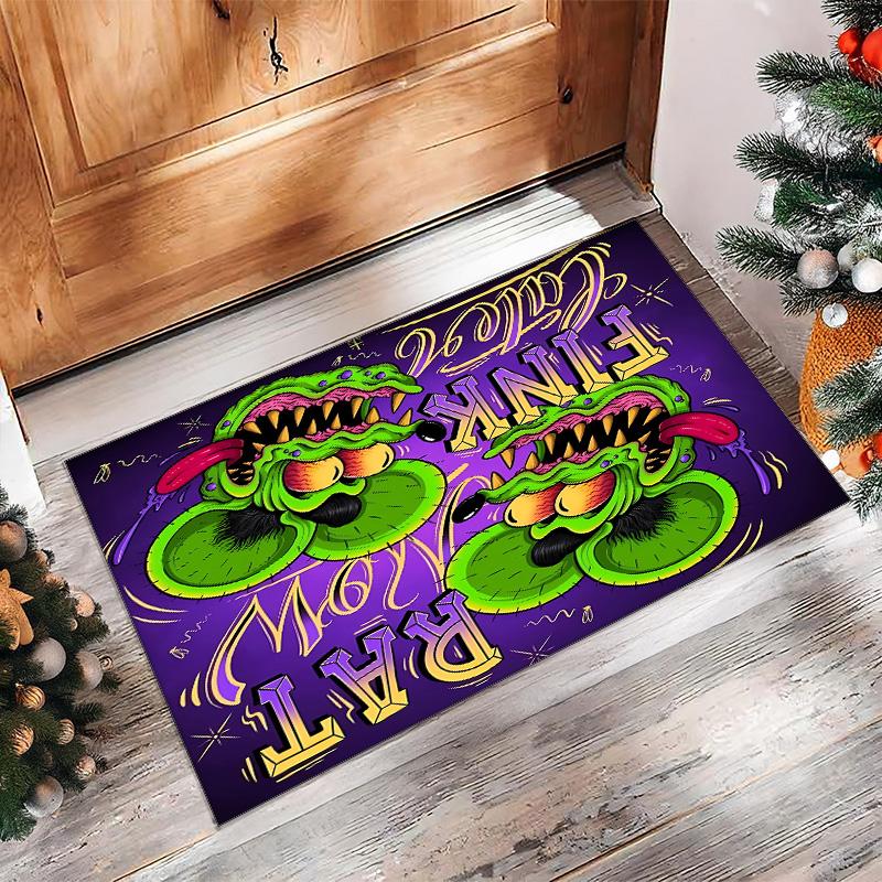 Rangers Football Printed Flannel Area Rug Non Slip Soft Polyester Floor Carpet Indoor Decor Mat for Bedroom Living Room Sofa