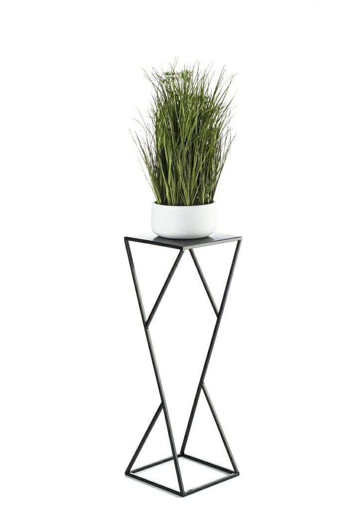 Kwietnik Nowoczesny Loft Czarny 70 Cm
