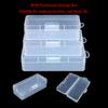 S/M/L Rectangle Multi-Purpose Portable Transparent Dust Protection Plastic Storage Box Makeup Brush Buckle Plastic Brush Box