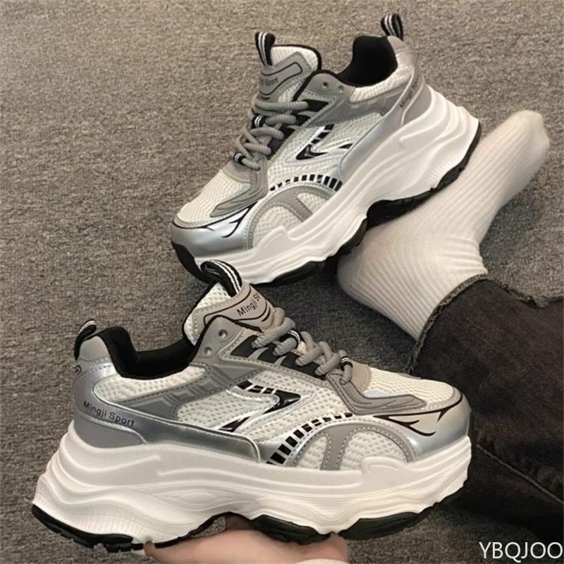 Весенне-осенняя мода Новый стиль Универсальная женская обувь На толстой подошве Увеличивающая рост Женская повседневная спортивная обувь