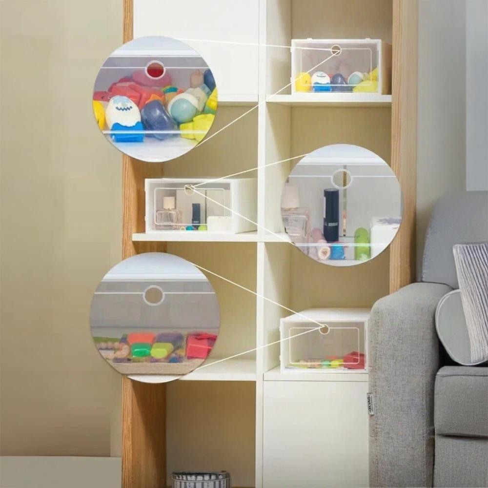 Shoe box, shelf, cabinet, toys, cosmetics, strong, modular, 33x23x14 cm