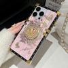 For iPhone 15 Pro Case Electroplated Butterfly Pattern TPU+PC Phone Cover with Kickstand