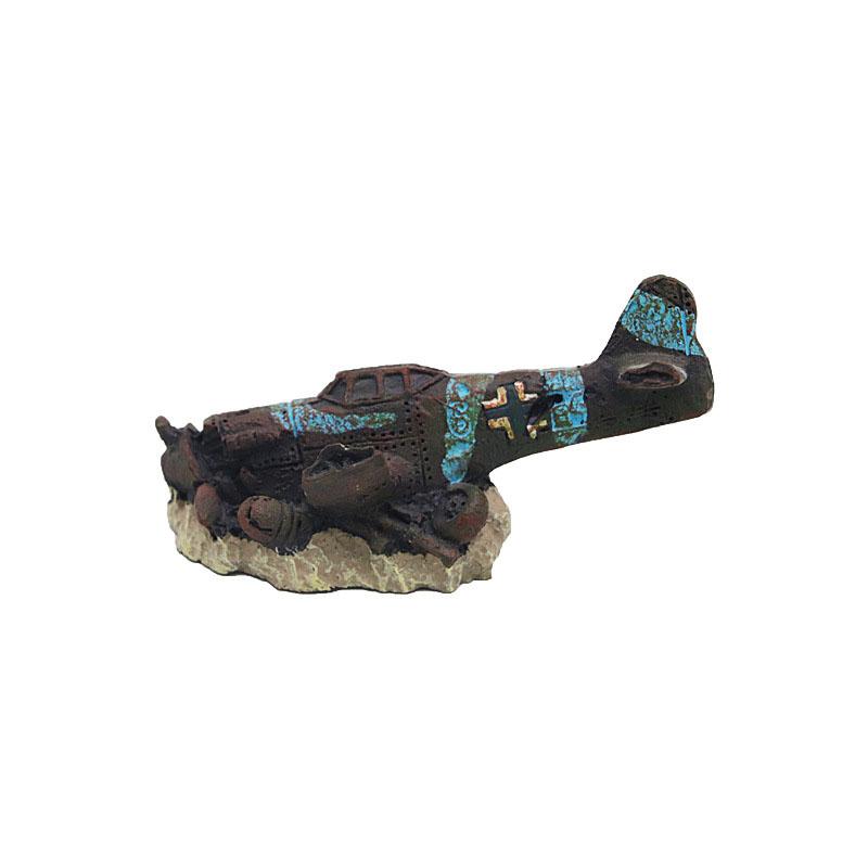Decoration: Mini Ornamental, Airplane Model for Basin Landscape, Submarine Decoration Crafts for Fish and Shrimp