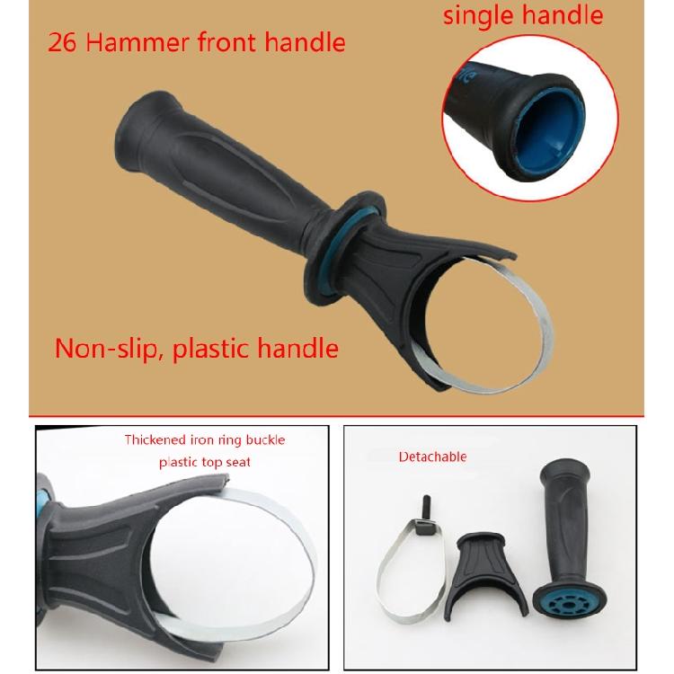 Пластиковая боковая ручка для дрели, сменный элемент, диапазон зажима 60-65 мм, для угловой шлифмашины