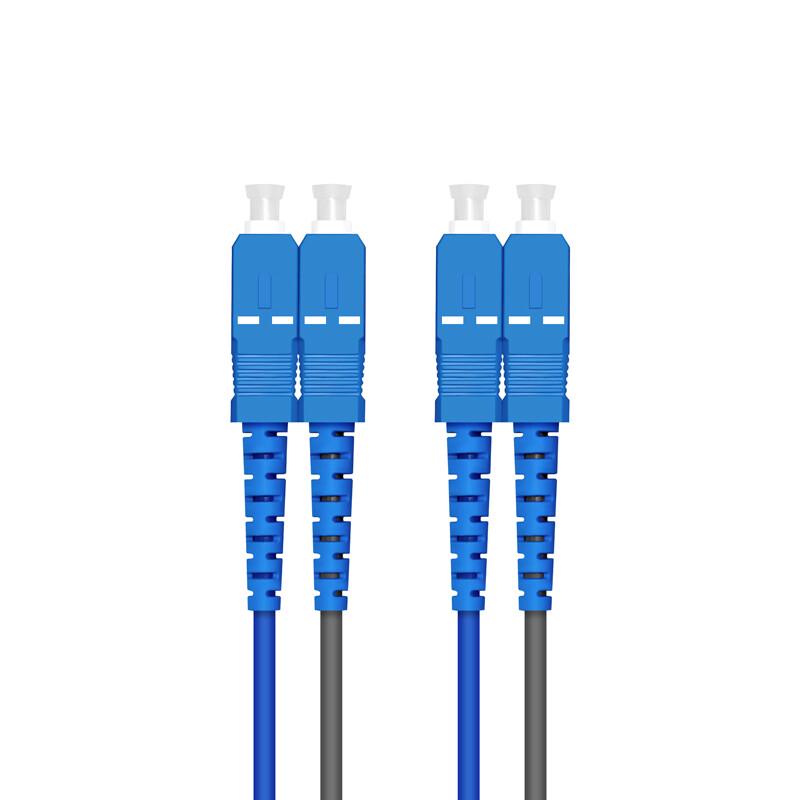 SHOCHAN SC-SC Armored Single-Mode Duplex Fiber Optic Patch Cable