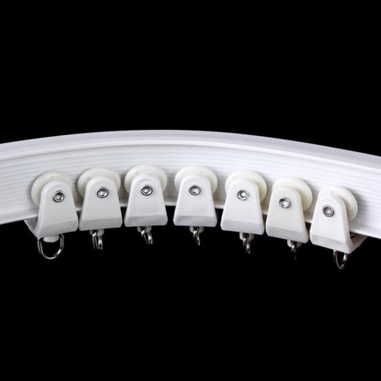 1 комплект аксессуаров для карниза для штор, карниз для потолочных штор, гибкая, плавная, раздвижная перегородка для комнаты