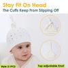 Baby Hats Organic Soft and with Bear Perfect for Baby Baby and Head Protection (6-12 Months), 3-Piece Set, 100% Cotton, Comfortable, Ears, Unisex,