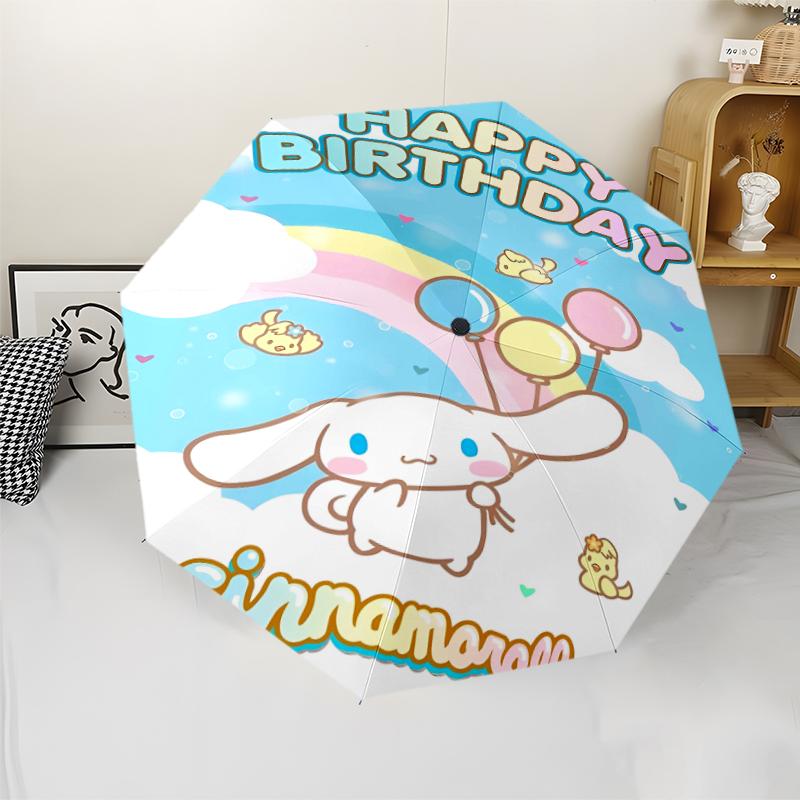 1pc Sanrio Cinnamoroll3 Umbrella, Sun Protection, And UV Shielding. It Has Eight Sturdy Ribs for Outdoor Use And Perfect Gift