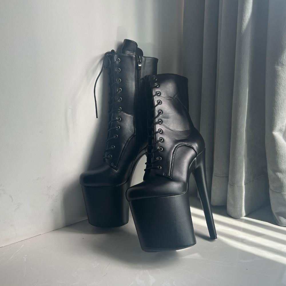 Пикантные женские сапоги на платформе на высоком каблуке Танцевальные сапоги Обувь для танцев на пилоне Модельная обувь больших размеров