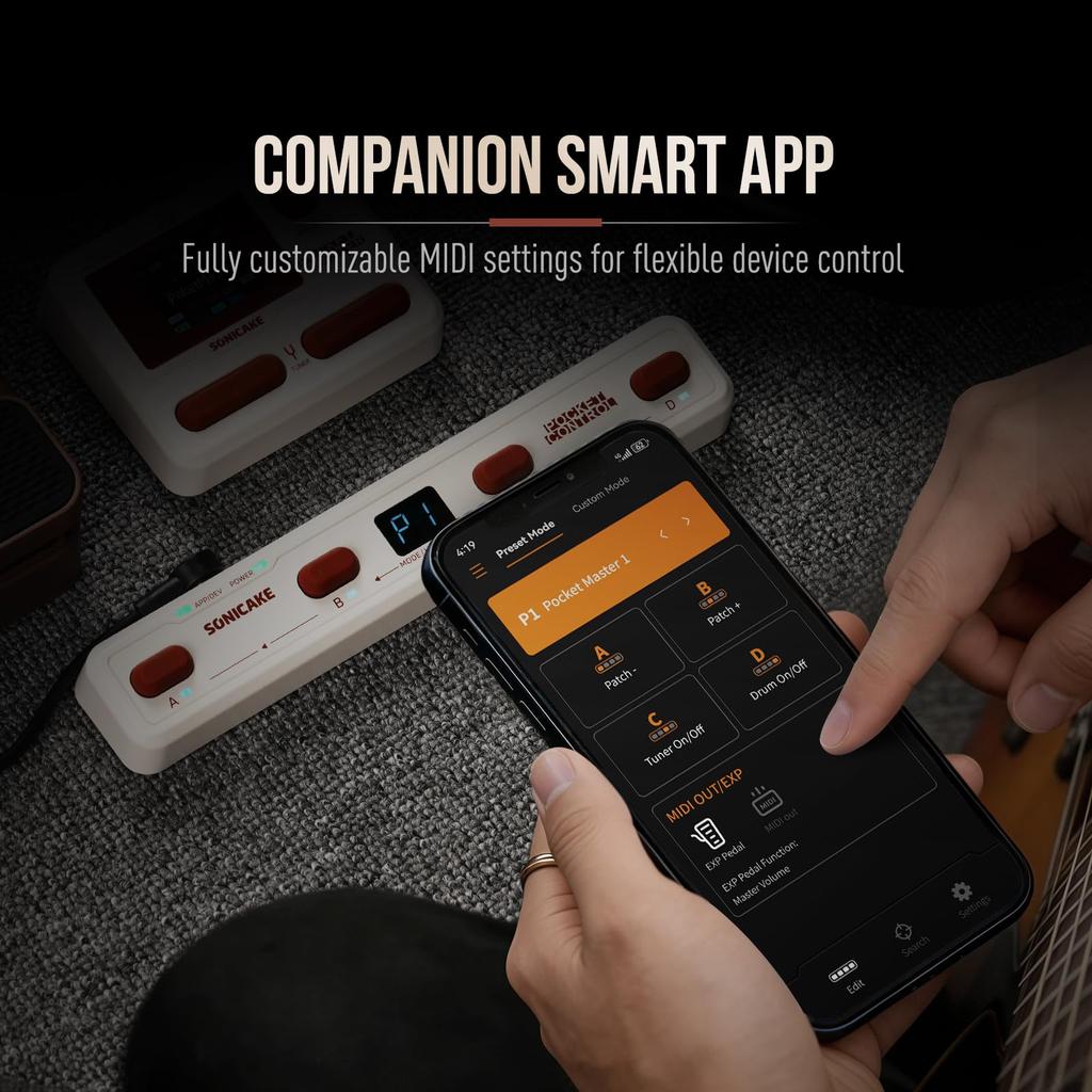 MIDI-контроллер Sonicake Pocket Control, Белый