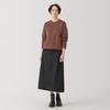 MUJI Double Knit Size S Women's Sweatshirt, Brown, (BB2R4A4A)