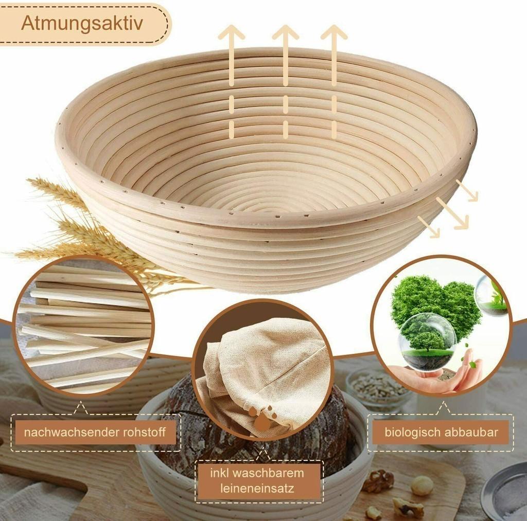 Стильный североевропейский дизайн, плетеная вручную ротанговая форма для расстойки хлеба для кухни