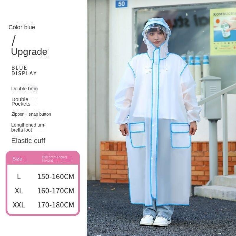 Новые плащи для мужчин и женщин, утолщенные от дождя, длинные, для взрослых, для езды на велосипеде, для пеших прогулок, для электромобилей, дождевик-пончо