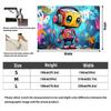1pc Whimsical Grafitti Robot Photography Backdrop & Party Banner Polyester Fabric - Versatile Decoration for All Seasons