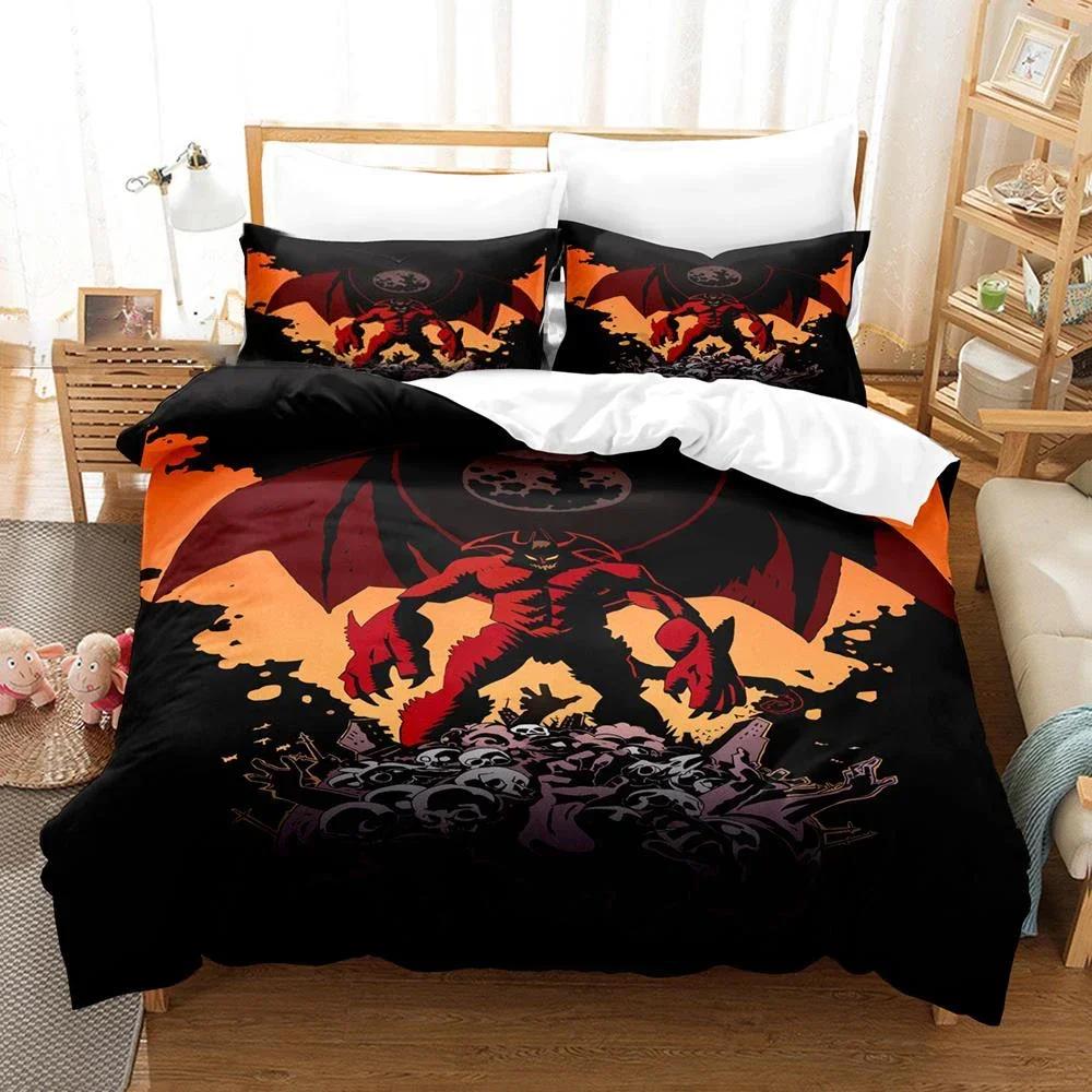 Anime Devilman Crybab Comfortable Duvet Quilt Cover Pillowcase Bedding Set Children Bedroom Decoration Home Textile