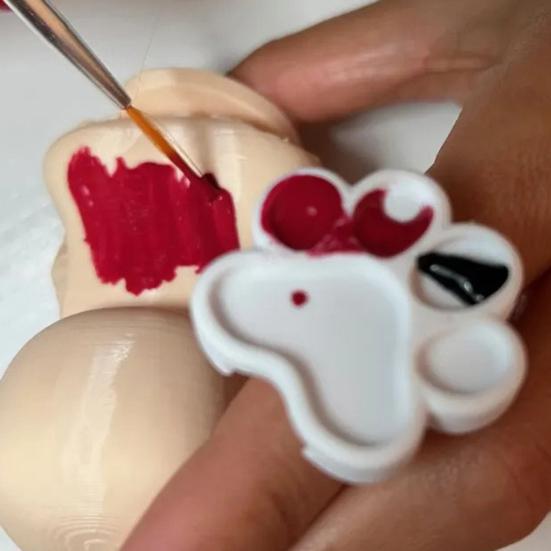 Mini Nail Art Palette Rings Metal Manicure Gel Palettes Finger Rings Tools Claw Shape Nails Polish Mixing Plate for Nails Art Display