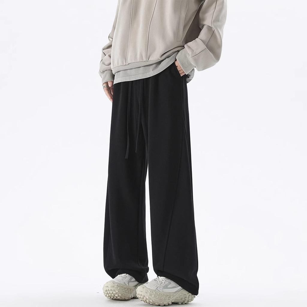 Men's Casual Japanese Wide-Leg Pants - New Spring/Autumn Slim, Loose-Fit, All-Match Style.