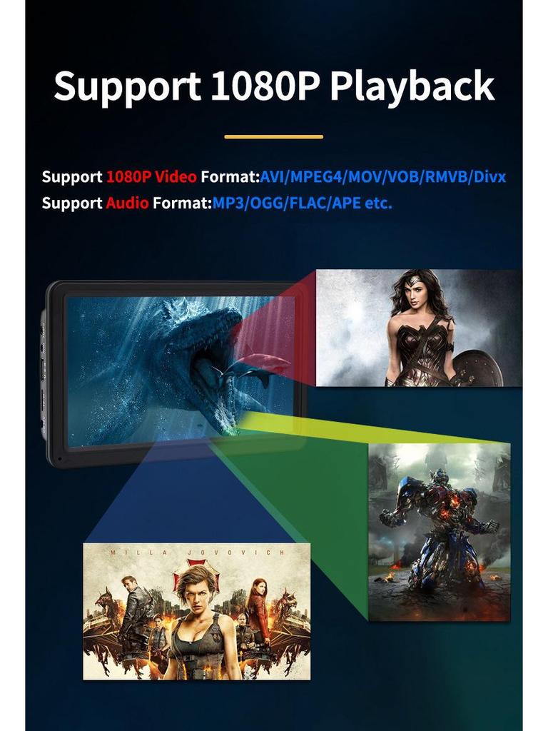 7-дюймовый беспроводной Android Auto и CarPlay портативный навигатор MP5-плеер