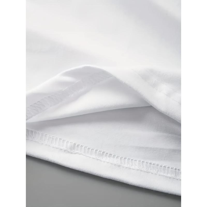 Европейский размер Футболка с принтом букв с круглым вырезом, Повседневная футболка с коротким рукавом для весны и лета, Женская одежда