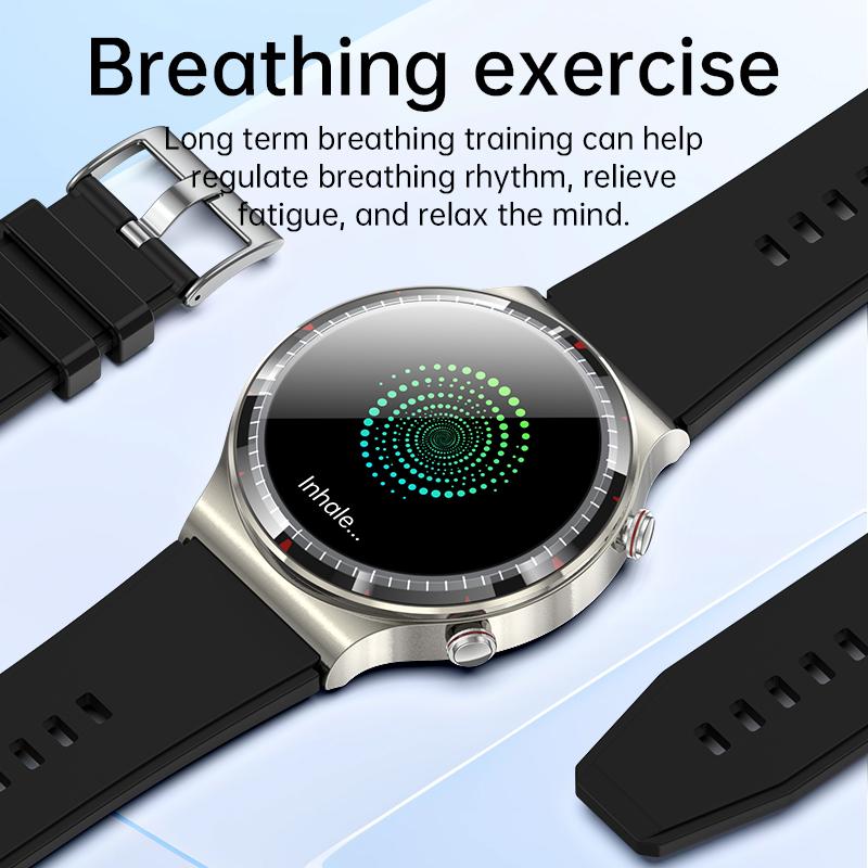 2025 Новые модернизированные 1,43-дюймовые Amoled HD смарт-часы с пульсометром, артериальным давлением, ЭКГ+ВСР, мониторингом здоровья, спортивными и фитнес-умными часами