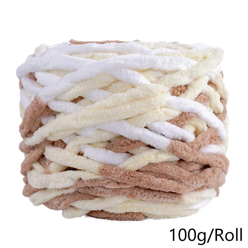 100 г/рулон цветной супер мягкий шарф для ручного вязания своими руками пряжа из смеси полиэстера и хлопка шерстяная пряжа