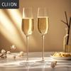 CLITON Crystal Champagne & Wine Glasses Set