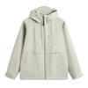 Li Ning Simple Versatile Loose Jacket Men Jackets Oatmeal-Gray AWBV009-5