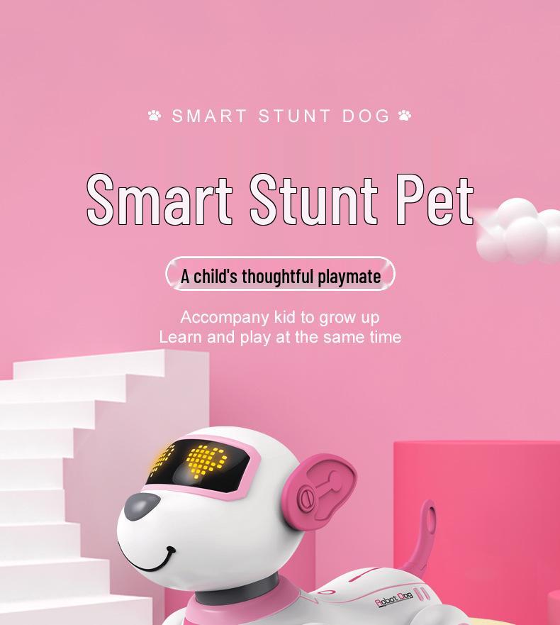 BG1533 Stunt Robot Dog: Electric Remote-Control Pet with Gesture Sensing and Somersault Capabilities.