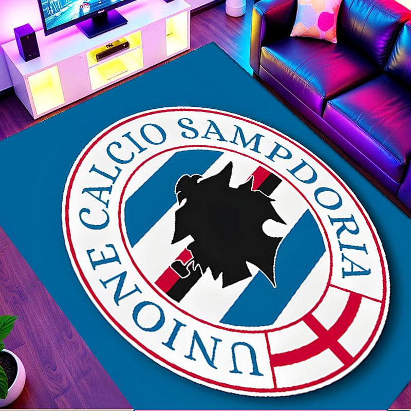 UC Sampdoria Print Rug, Washable Floor Carpet, For Entryway Dorm Laundry Room Office Study, Home Decor Birthday Christmas Gift
