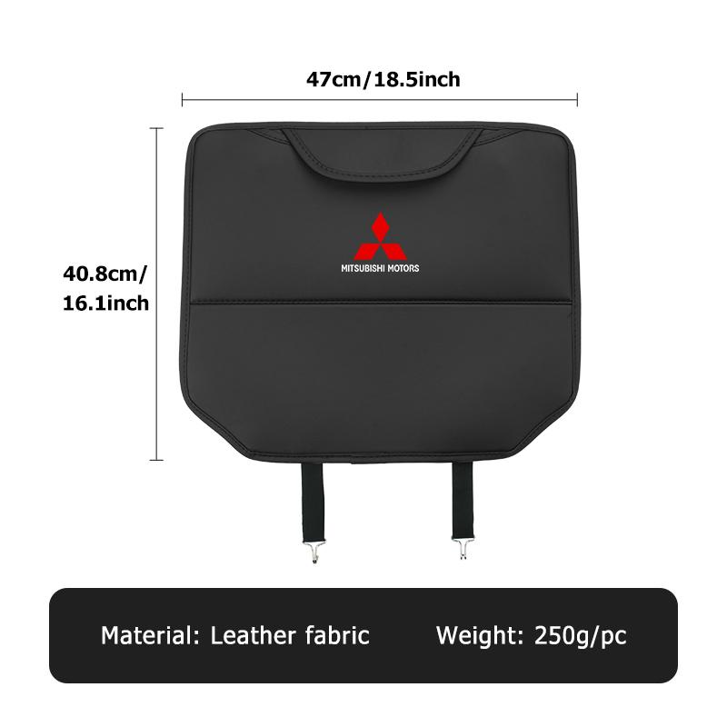 cxdjmy1 Car Anti Kick Pad Seat Back Storage Bag Organizer Auto Styling Interior Accessories For Mitsubishi Outlander Lancer Eclipse