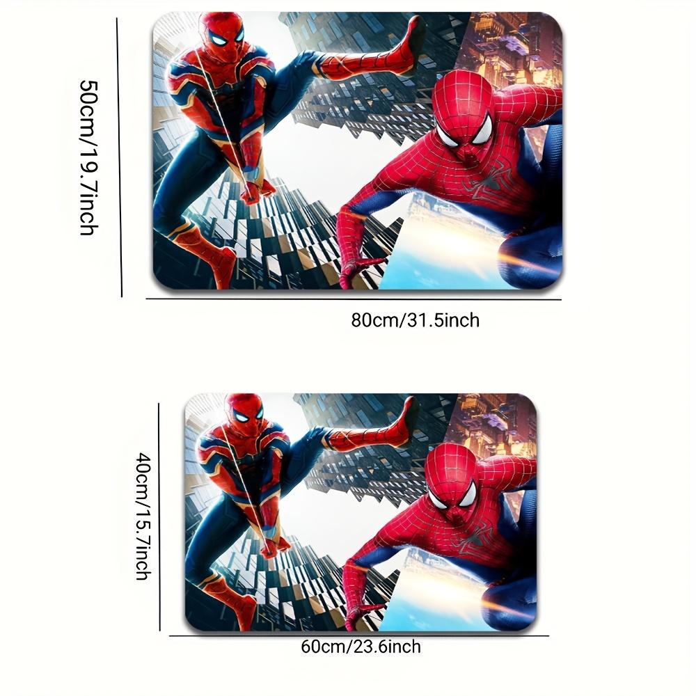 1 шт. Коврик для ванной Marvel 'Человек-паук', Нескользящие коврики для ванной комнаты различных размеров, Подходит для ванных комнат, Прихожих, Прачечных,