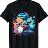 Funny Dinosaur Musician T Rex Drummer Men Boys Gifts Drums T-Shirt