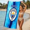 Customizable Personalized Beach Towels Manchester City F.C Themed designs.Suitable for the Beach, Yoga, Sports;ideal As Beach Accessories