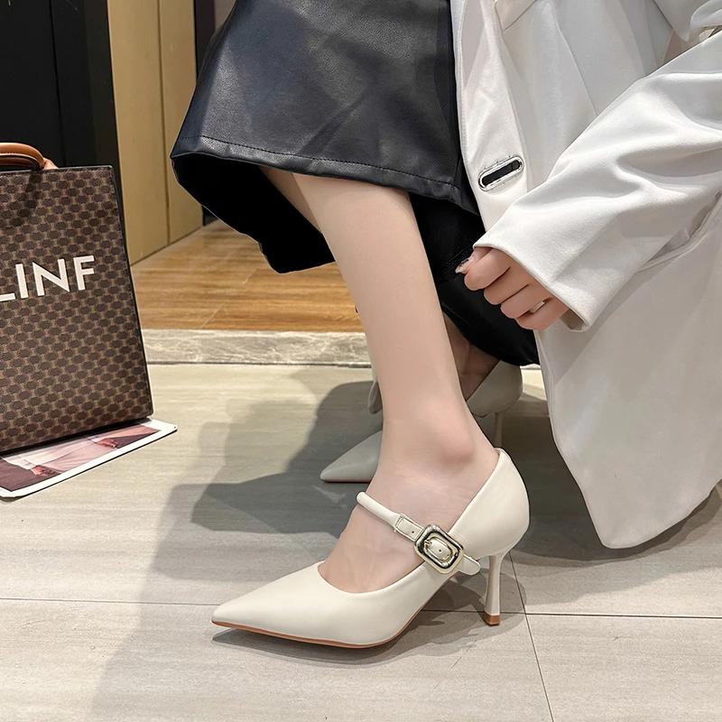 Fashion Women Shoes Pumps PU High Heels Fashion Office Shoes Stiletto Party Female Shoes Comfort Women Heels 2024
