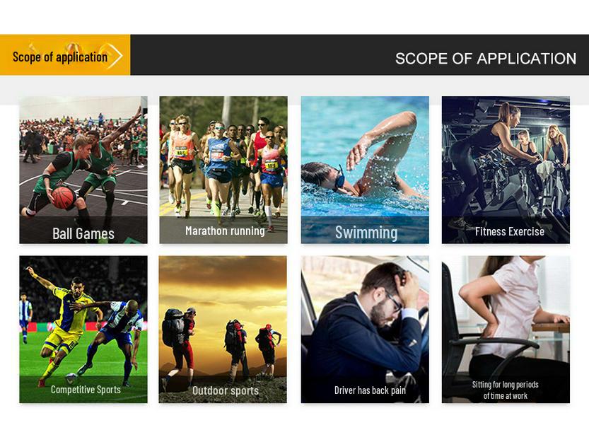 Предварительно вырезанный кинезио-пластырь на колено для лечения растяжений и занятий спортом