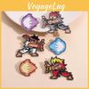 Креативная брошь-булавка в стиле мультфильма Street Fighter с изображением пламени для уникального украшения