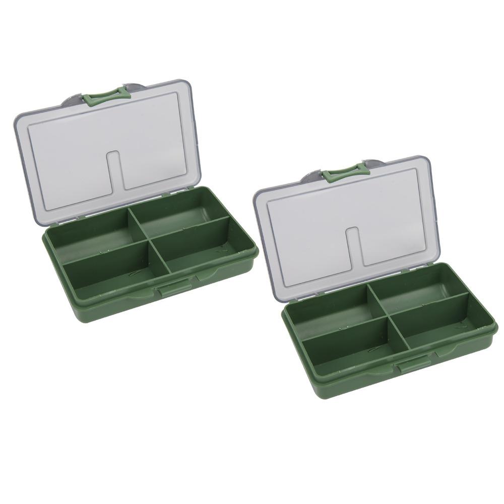 2PCS Mini Fishing Tackle Box PP Fishing Lure Box Durable Tackle Storage Box Carp Fishing