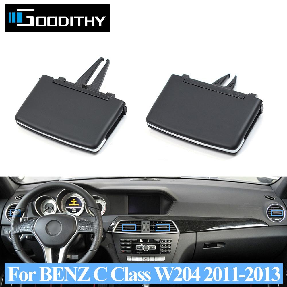 Car Left Right Middle AC Air Vent Grille Tab Clip Slider For Mercedes Benz W204 C Class C180 C200 220 230 260 2011 2012 2013