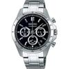 Мужские кварцевые часы Seiko с хронографом SBTR013 Черные, с измерением 1/5 секунды, водостойкие