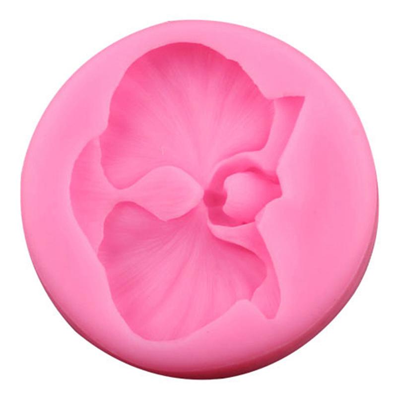 Orchid Flower Silicone Mold Fondant Mould Diy Cake Decorating Chocolate Moulds